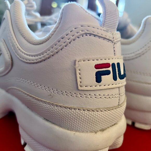 FILA DISRUPTOR II PREMIUM Women's Sneakers White 8.5 - Picture 4 of 9